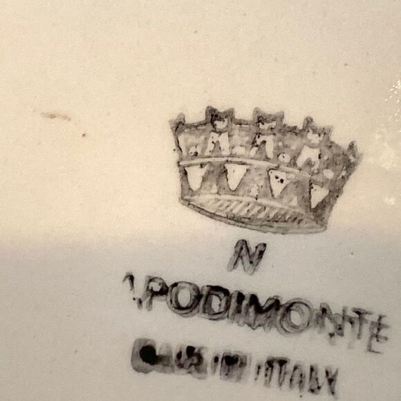 Vintage Capodimonte Oval Dish Ornatr Basket Weave Roses Trinket Candy Dish 9x5.5 - Picture 15 of 16